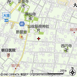 滋賀県蒲生郡日野町大窪711周辺の地図
