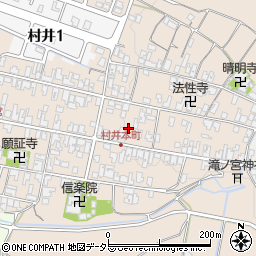 滋賀県蒲生郡日野町村井1352周辺の地図