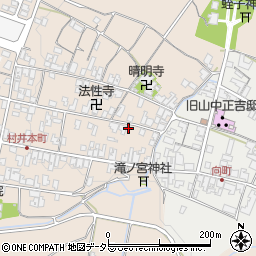 滋賀県蒲生郡日野町村井1327周辺の地図