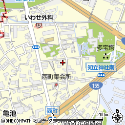 愛知県知立市西町西43周辺の地図