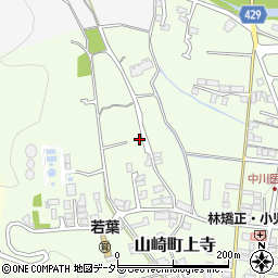 兵庫県宍粟市山崎町上寺周辺の地図
