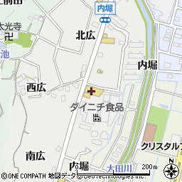 愛知県東海市富木島町東広周辺の地図