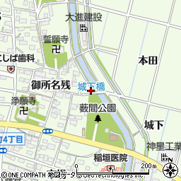 愛知県豊田市上郷町薮間周辺の地図