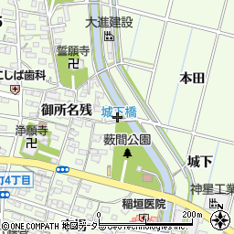 愛知県豊田市上郷町（薮間）周辺の地図