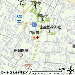 滋賀県蒲生郡日野町大窪724周辺の地図