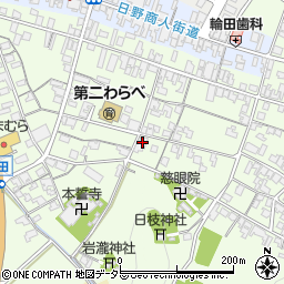 滋賀県蒲生郡日野町大窪1281周辺の地図