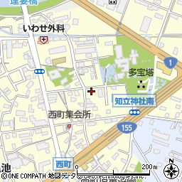 愛知県知立市西町西46周辺の地図
