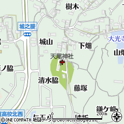 天尾神社周辺の地図