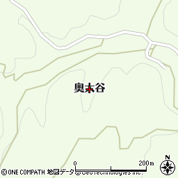 岡山県美作市奥大谷周辺の地図