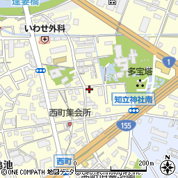 愛知県知立市西町西122周辺の地図