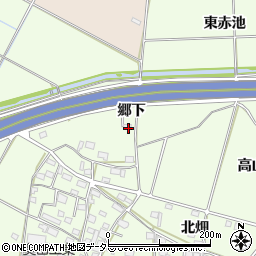 愛知県豊田市和会町郷下周辺の地図