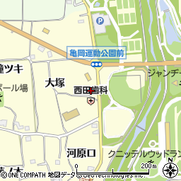 京都府亀岡市曽我部町穴太大塚周辺の地図