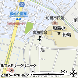 愛知県東海市加木屋町旭周辺の地図
