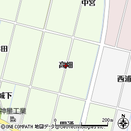 愛知県豊田市上郷町高畑周辺の地図