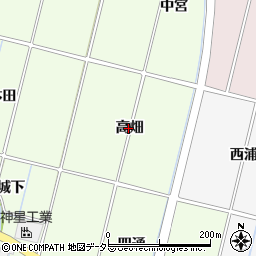 愛知県豊田市上郷町（高畑）周辺の地図