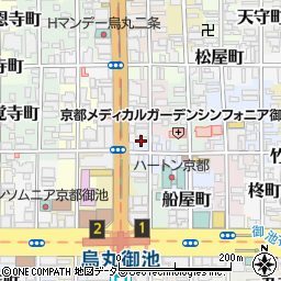 京都府京都市中京区西押小路町周辺の地図