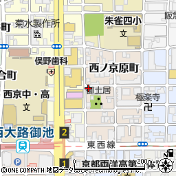 京都府京都市中京区西ノ京原町33周辺の地図