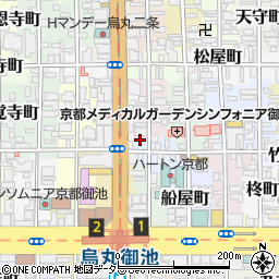 京都府京都市中京区西押小路町周辺の地図