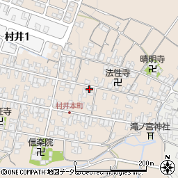 滋賀県蒲生郡日野町村井1315-2周辺の地図