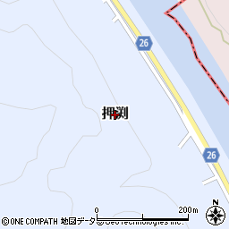 岡山県津山市押渕周辺の地図