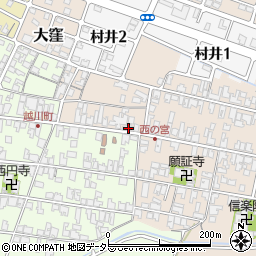 滋賀県蒲生郡日野町村井1284周辺の地図
