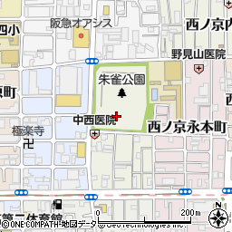 京都府京都市中京区西ノ京船塚町周辺の地図