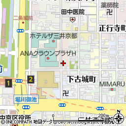 京都二条油小路郵便局周辺の地図