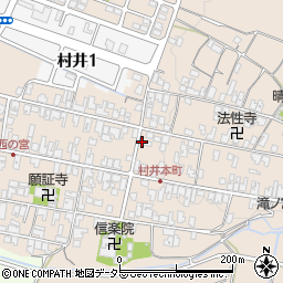 滋賀県蒲生郡日野町村井1308周辺の地図