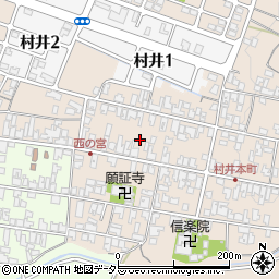 滋賀県蒲生郡日野町村井1369周辺の地図