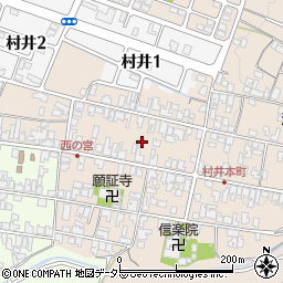 滋賀県蒲生郡日野町村井1367周辺の地図