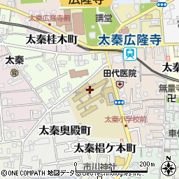 京都市立太秦小学校周辺の地図