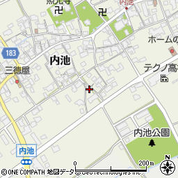 滋賀県蒲生郡日野町内池969周辺の地図