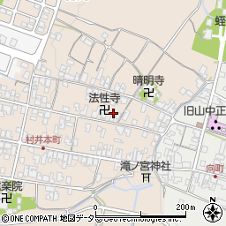滋賀県蒲生郡日野町村井1223周辺の地図