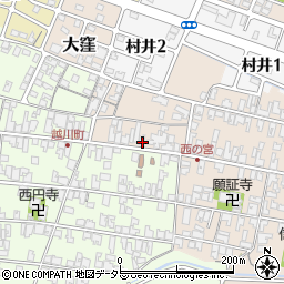 滋賀県蒲生郡日野町村井1282周辺の地図
