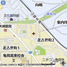 京都府亀岡市北古世町2丁目周辺の地図