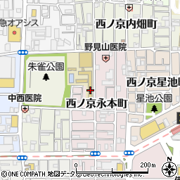 京都府京都市中京区西ノ京永本町周辺の地図