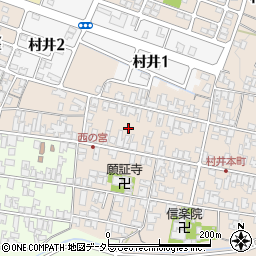 滋賀県蒲生郡日野町村井1371周辺の地図