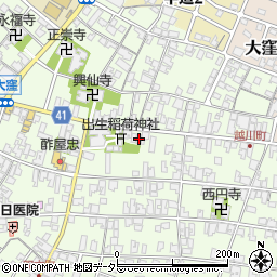 滋賀県蒲生郡日野町大窪597周辺の地図