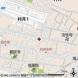 滋賀県蒲生郡日野町村井1307周辺の地図