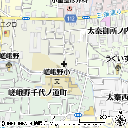 京都府京都市右京区嵯峨野秋街道町13周辺の地図