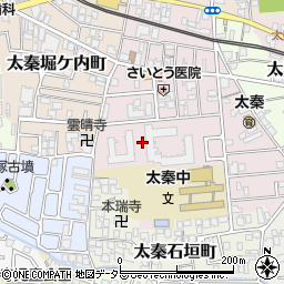 京都府京都市右京区太秦多藪町周辺の地図