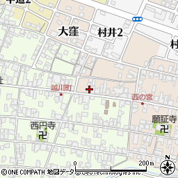 滋賀県蒲生郡日野町村井1277周辺の地図