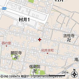 滋賀県蒲生郡日野町村井1306周辺の地図