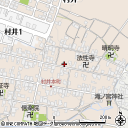 滋賀県蒲生郡日野町村井1233周辺の地図