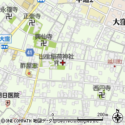 滋賀県蒲生郡日野町大窪596周辺の地図
