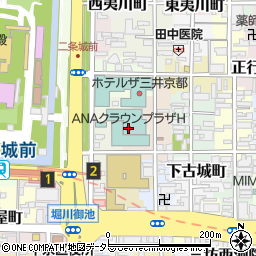 ＡＮＡクラウンプラザホテル京都周辺の地図