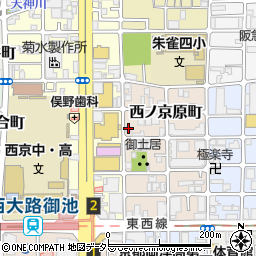 京都府京都市中京区西ノ京原町20-8周辺の地図