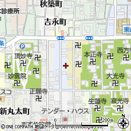 京都府京都市左京区新東洞院町266周辺の地図