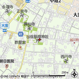 滋賀県蒲生郡日野町大窪593周辺の地図