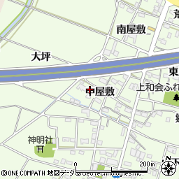 愛知県豊田市和会町北屋敷周辺の地図